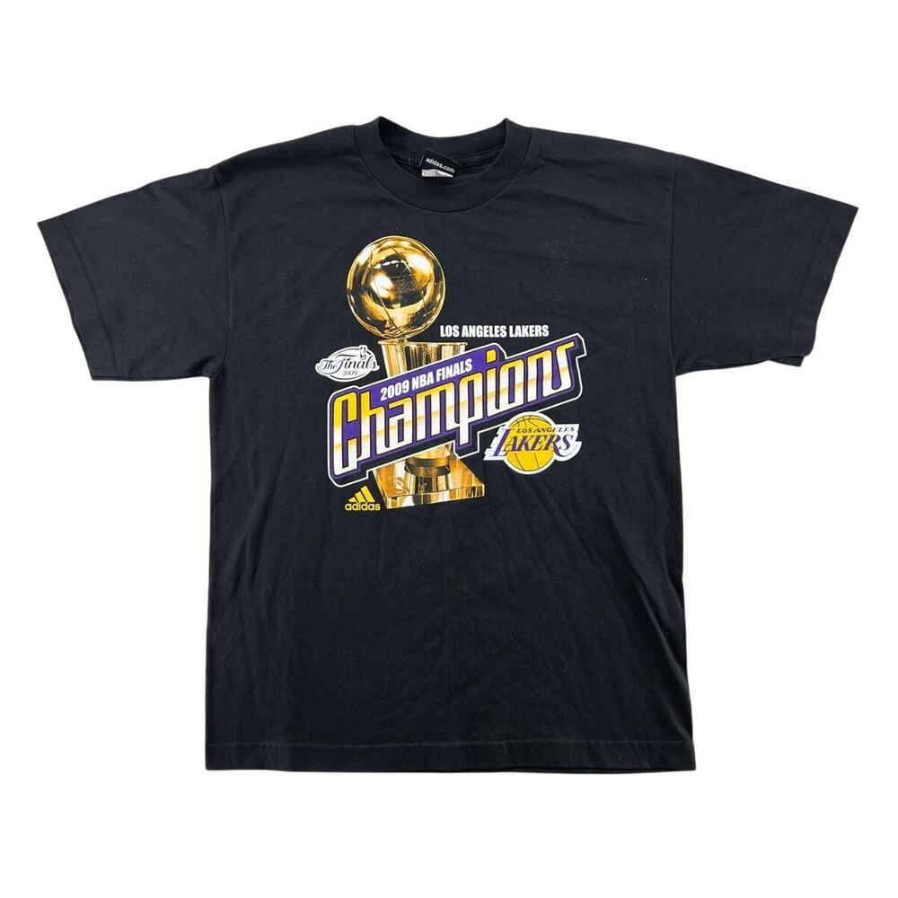Adidas LA Lakers 2009 NBA Finals Champions Tee Black XL Kobe Era